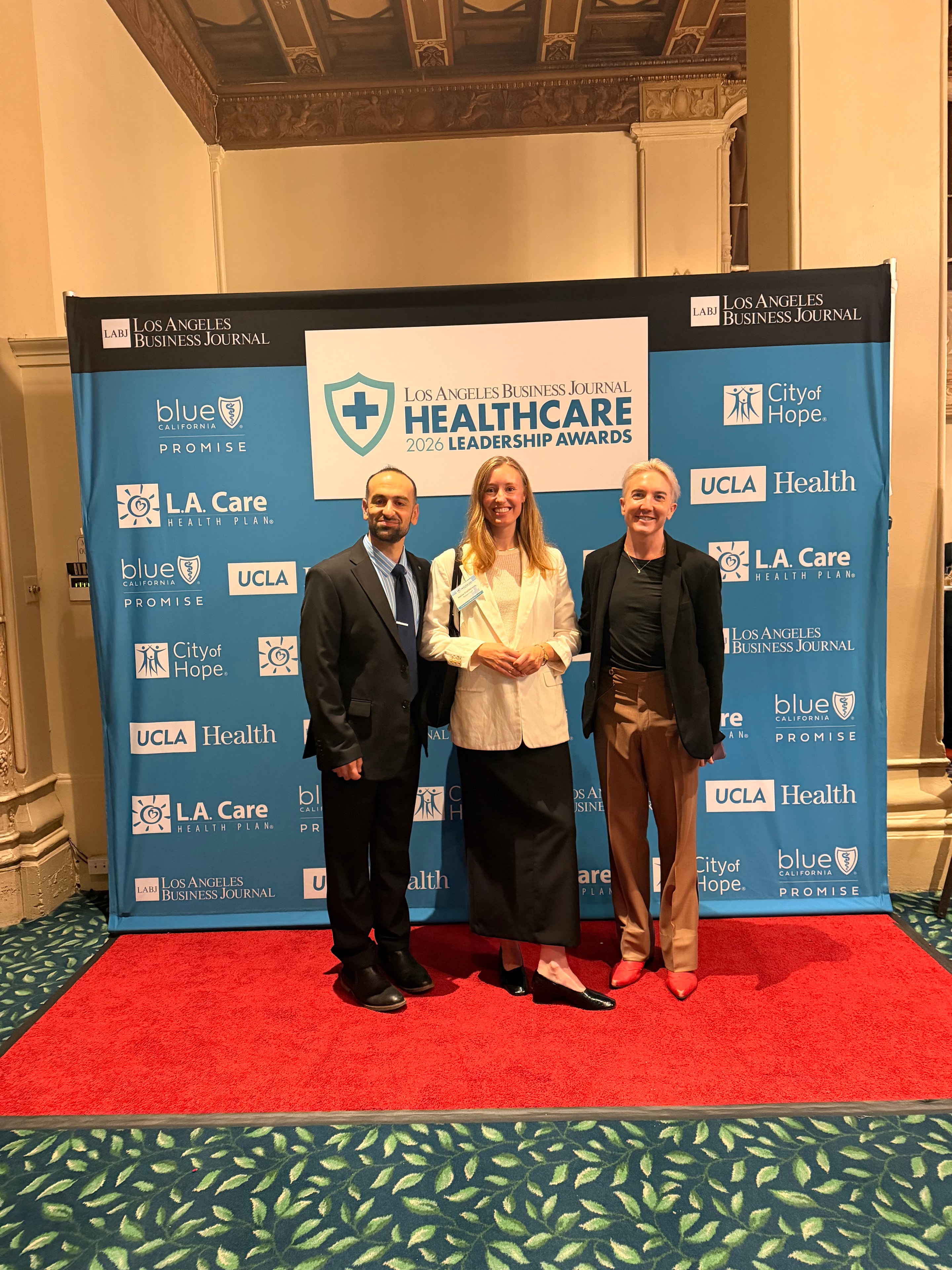 Healthcare leaders at the Los Angeles Business Journal Healthcare Leadership Awards